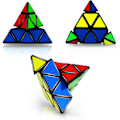 Miniatyrbilde 2 av 5: Pyraminx Speed ​​​​Puzzle Kub 3x3, Trekantet Pyramide Magic Cube Mag