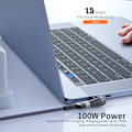 Miniatyrbilde 4 av 5: 100W/5A Magnetisk USB-C-adapter hurtiglading svart