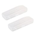 Miniatyrbillede 1 af 5: TS-2 stk. Rejse Dobbeltsidet Barberkniv Opbevaringsboks Herre Barbermaskine Plastik Etui