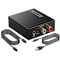 Miniatyrbild 1 av 5: TS-Dac 192khz Digital Till Analog Ljudomvandlare, Toslink Optisk Till 3.5mm Adapter För Ps 4 Hd Dvd Hem