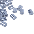 Miniatyrbillede 5 af 5: TS-Sourcingmap 1mm Stålwire Aluminium Ferrules Ærmer Sølvfarvet 100 stk