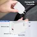 Miniatyrbilde 2 av 4: 120W Hurtiglader USB for Xiaomi 14T Pro /13T Pro /11T Pro, Turbo-lader med 6A USB C-kabel for Redmi Note 13 Pro+ 12 Pro+ 11 Pro+ 5G