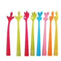 8 x sjove kuglepenne med finger-tema, gaver til børn (tilfældig)