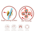 Pikkukuva 5 / 5: 3 kpl Vauvan Imukuppi Pyörivät Lelut Sarjakuva Fidget Spinner Helpotus Lelu