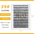 Miniatyrbilde 2 av 5: Lash Clusters 40D-0.07C-10 B&Q Individuelle Vipper 280