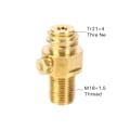 Miniatyrbillede 3 af 5: TS-2 stk. M18x1,5 Gevind Tank Maker Ventil Adapter Påfyldning Co2 Pin Udskiftning 150bar Tr21x4 Tankventil Ad