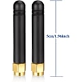 Miniatyrbilde 2 av 4: TS-Antenne WiFi Mini Dual-Band 2.4GHz 5GHz 5.8GHz 2dBi MIMO RP-SMA Hann for WiFi-ruter Trådløst Nettverkskort IP-Kamera Sikkerhet USB-Adapter Moni