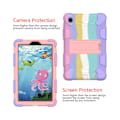 Pikkukuva 5 / 5: Kotelo Samsung Galaxy Tab A7 Lite 2021 SM-T220 / SM-T225 -mallille, kestävä iskunkestävä Survivor-suojakotelo - Sateenkaari+Pinkki