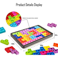 Miniatyrbillede 3 af 4: Tetris Pop It Fidget Legetøj / Flerfarvet Sansestil 1