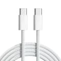 Laddare kompatibelt med Samsung - iPhone 16 17 pro Max- Snabbladdare - USB-C 2 meters white
