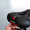 Miniatyrbillede 2 af 2: TS-Cykel sadel med anatomisk åbning - Ergonomisk med hukommelsesfunktion