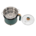 Miniatyrbild 5 av 5: Elektrisk Kokgryta Grön 1.8L 600W Kokgryta med Ångfunktion 2 Justerbara Nivåer Non-Stick Multifunktionell Kokare för Soppa Nudlar EU-kontakt 220V