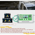 Miniatyrbillede 3 af 4: TS-30A Laderegulator Solpanelregulator til bly/lithium batteri 12V/24V Intelligent laderegulator med LCD-skærm og doub
