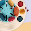 Miniatyrbilde 4 av 5: Montessori Silikonleker Trekksnor Leke Tidlig Utdanning
