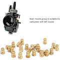 Miniatyrbilde 4 av 5: Hoveddyse, 55-115 M5, 25 stk. Forgasser Hoveddyse Kit Erstatning for Dellorto PHBG Forgasser, DEBUNS{HH}
