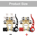 Miniatyrbild 2 av 4: TS-Snabbkopplings Batteriklämmor för Bilbatteri, Positiv och Negativ - 2 Stycken Batterikabelsko för Bilar, Lastbilar