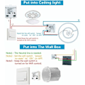 Miniatyrbillede 4 af 4: TS-WiFi Smart Switch Intelligent Trådløs Fjernbetjening Universel Stemmestyring med Timer DIY Switch 2.4G WiFi Fjernbetjeningskontakter C