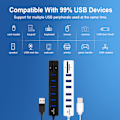 Miniatyrbillede 4 af 5: USB 2.0-Hub med Kortlæser - 6 Porte sort 64