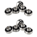 Miniatyrbillede 1 af 5: 10 stk. 608-2rs Longboard Integrerede Lejer Skateboard Hjul Lejer Inline Rulleskøjte Lejer 8x2