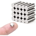 Pikkukuva 2 / 5: 40 kpl Erittäin Vahvoja Magneetteja 6mm X 3mm, Neodyymimagneetti Valkotaululle, Jääkaapille, Ilmoitustaululle ja DIY-Kuville