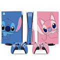 Miniatyrbillede 1 af 5: PS5 optisk drev version klistermærke, coolt PS5-skin, controller-greb, til PS5-konsol og controller, bedårende klistermærke, sødt skin,...