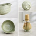 Miniatyrbilde 5 av 5: Matcha-sett, Japansk tesett inkludert Matcha-skål med tut, Matcha-holder, Bambus-Matcha og Bambus
