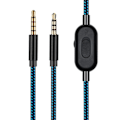 Miniatyrbillede 2 af 5: TS-Lydkabel 3,5 mm med lydstyrkekontrol og mute-knap til Logitech Astro A10 / A40 / A30