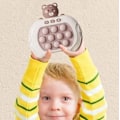 Miniatyrbild 4 av 5: BRUN BJÖRN Pop It Spel - Pop It Pro Ljusspel Snabbtryck Fidget Spel Brun 250