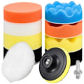 Miniatyrbillede 1 af 4: TS-11 Dele Poleringssvampe 76mm Poleringspude Poleringsbuffer Poleringssæt Svamp med M10 Adapter til Boremaskine Poleringsbuffer