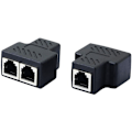 Miniatyrbillede 1 af 4: TS-Telefonstiksplitter RJ11 hun til 2 hun 6P6C inline kobling telefonforlængeradapter til fastnetfax (1