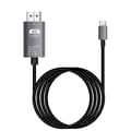 USB C til HDMI-kabel 4K 60Hz aluminiumslegering han til han-adapter til projektor PC bærbar MacBook 2M 4K60Hz