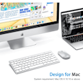 Miniatyrbild 2 av 5: Bluetooth-tangentbord för Mac, Kompakt trådlöst tangentbord kompatibelt