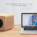 Pikkukuva 2 / 3: 7.1-kanavainen ulkoinen USB 2.0 - 3,5 mm stereolähtö äänikortti mikrofonisovitin kaiuttimet (hopea)