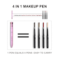 Miniatyrbillede 3 af 4: 4-i-1 makeup pen, eyeliner, øjenbrynsblyant, læbeblyant og highlighter