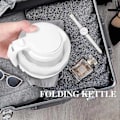Miniatyrbillede 5 af 5: Foldbar Vandkeddel 2024 0,6L Silikon Rejsekoger Foldbar Elektrisk Vandkeddel til Camping Fw