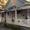 Miniatyrbilde 2 av 5: TS-50cm Svart Edderkopp Halloween Dekorasjon Spøkelseshus Rekvisitt Innendørs Utendørs Gigantisk Dekor