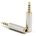 Miniatyrbild 1 av 2: 2-pack 3,5 mm 1/8 tums jack till 2,5 mm TRRS hane kontaktadapter