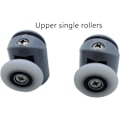 Miniatyrbild 2 av 3: 4-pack duschdörrrullar, duschglasrullar, 25 mm hjul för duschkabiner, reservdelar för duschväggar