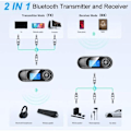 Pikkukuva 3 / 4: TS-Bluetooth 5.0 Lähetin ja vastaanotin, 2-in-1 Bluetooth Audio-sovitin näkyvällä LCD-näytöllä, langaton Bluetooth USB-lähetin