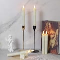 Miniatyrbilde 4 av 5: 6-pakning 17,5 cm flimrende flammeløse lys (beige) med fjernkontroll