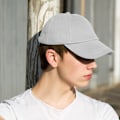 Miniatyrbillede 2 af 2: Result Unisex Lavprofileret Tung Børstet Bomulds Baseballkasket (Pa Whit White One Size