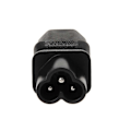 Miniatyrbillede 5 af 5: IEC 320 C13 Hun til C6 Han 3-Pin Kløverblad Stik Konverter AC Strømadapter-Perfekt