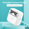 Miniatyrbilde 5 av 5: TS-Mini Lommeskriver, Bærbar Bluetooth Termisk Skriver, For Android Eller Ios App, Blekkfri Skriver Ki