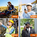Miniatyrbillede 3 af 4: TS-Walkie Talkie Lang Rækkevidde, Professionel Walkie Talkie 16 Kanaler, CTCSS/DCS Genopladelig Walkie Talkie 1500mAh Radioer Rækkevidde 1-3 km, til Overlevelse på