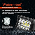 Pikkukuva 3 / 4: TS-4\" 60W LED-työvaloprojektori LED-valopalkki Ajovalo 10800LM, Vedenpitävä IP67, Sumuvalot Maastoautolle Traktorille Kuorma-autolle SUV ATV