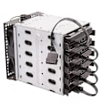 Pikkukuva 2 / 5: TS-2kpl Molex 4pin Ide - 5 Sata 15pin Kiintolevyn Virtalähde Jakokaapeli DIY PC Severille 18awg 4