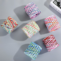 Miniatyrbilde 3 av 4: Rullpapir Snor Resirkulerbart DIY Klar Tekstur Håndlaget Innpakning Raffia Halm for Festival Svart