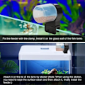 Miniatyrbilde 4 av 4: TS-Automatisk fiskefôrautomat med timer for akvarium, blå