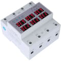 Miniatyrbild 2 av 4: 3-Phase DIN Rail Voltmeter Ammeter with Overcurrent and Overvoltage Protection AC 390 500V 63A