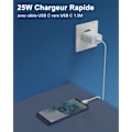 Miniatyrbild 2 av 4: 25W USB-C Snabbladdare för Samsung A13 A14 A33 A34 A53 A54 4G- 5G, S23 S22 S21 S20 FE-Plus-Ultra, Super Snabbladdning Adaptate263